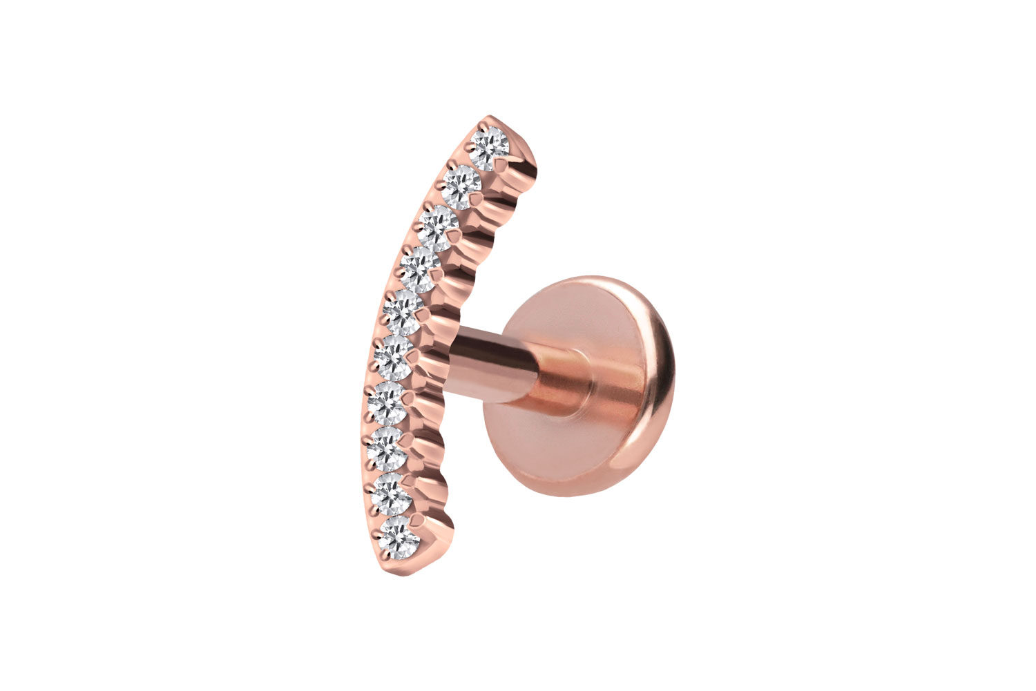 Titan Labret mit Push Fit KRISTALLBOGEN